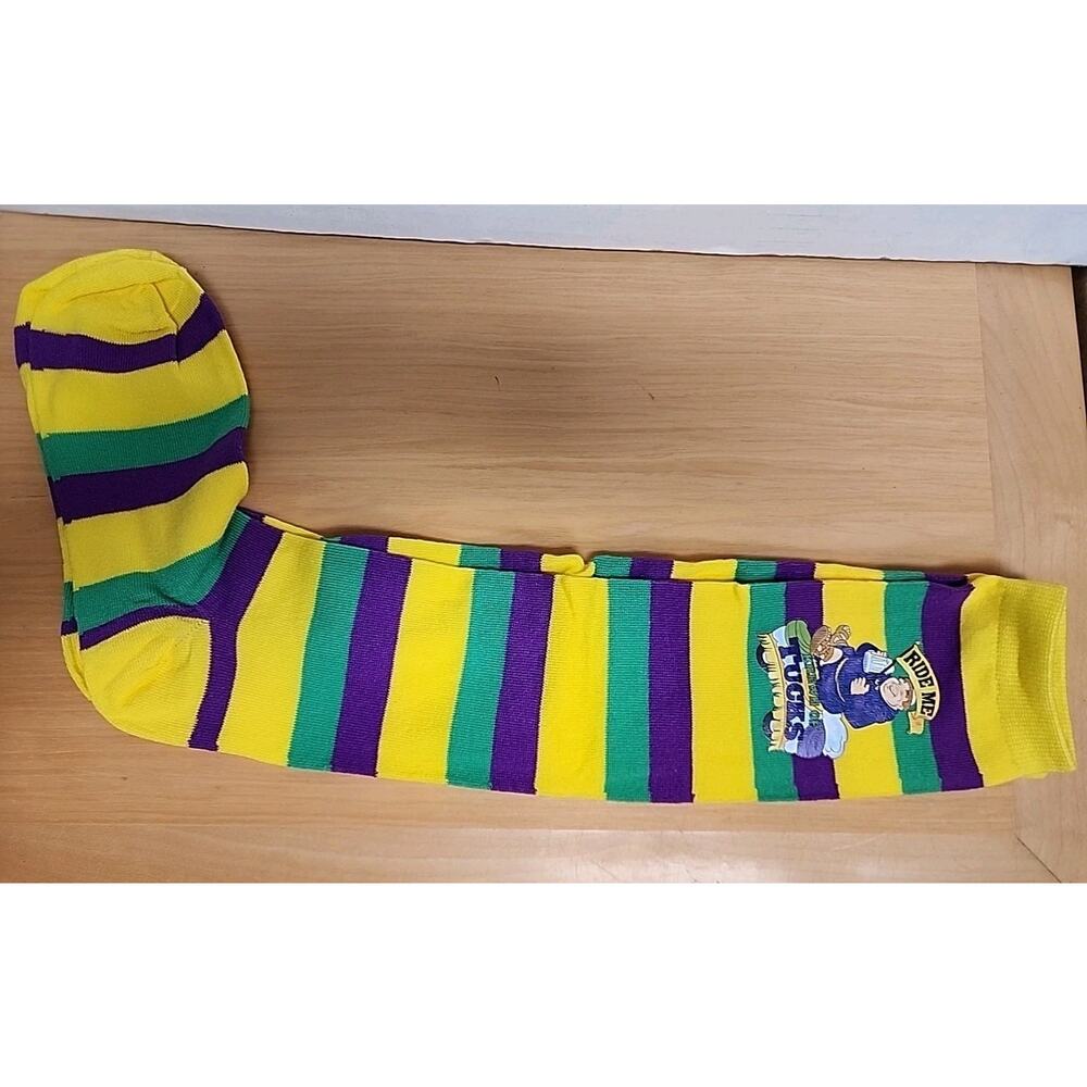 NEW Tucks 2026 Mardi Gras Colored Knee High Socks Caught at New Orleans Parade
